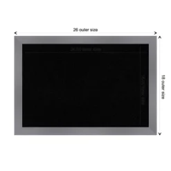 26"x18" Edwin Wood Frame Cork Board - Amanti Art -Home Furniture GUEST 7b2e509b a8cb 4b02 9d4d eb22ef7030b8