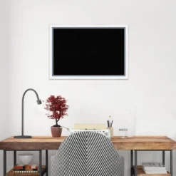 26"x18" Morgan Wood Frame Cork Board White/Blue - Amanti Art -Home Furniture GUEST 7ccf55c6 6776 4482 947c 88883d1c8a47