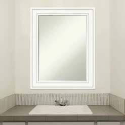 Amanti Art Craftsman White Petite Bevel Wood Bathroom Wall Mirror 29 X 23 In. 15 Amanti Art Craftsman White Petite Bevel Wood Bathroom Wall Mirror 29 X 23 In. -Home Furniture GUEST 7de2b8fa 09bf 466c b5b0 0789cba4cddf