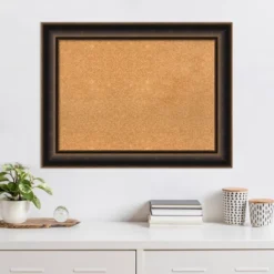 34"x26" Villa Wood Frame Natural Cork Board Oil Rubbed Bronze - Amanti Art: Wall Mount, Custom Framed, Home Organization -Home Furniture GUEST 7e424fc0 1bdc 4d96 a3f8 fbafe17bd385