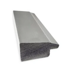 39" X 27" Non-Beveled Vista Brushed Nickel Narrow Bathroom Wall Mirror - Amanti Art