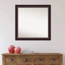 30" X 30" Non-Beveled Signore Bronze Wood Wall Mirror - Amanti Art 14 30" X 30" Non-Beveled Signore Bronze Wood Wall Mirror - Amanti Art -Home Furniture GUEST 7f0abc6b 8314 4046 b6c0 65947097bce9