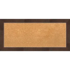 Amanti Art Wildwood Brown Narrow Framed Corkboard, Natural Cork -Home Furniture GUEST 7f301893 f56c 49dc 8b0b 4948f1c0a0c7