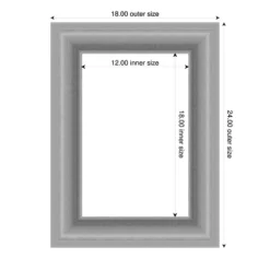 Amanti Art Peak Polished Nickel Framed Dry Erase Magnetic Board -Home Furniture GUEST 7ff2a85c 3a46 4b20 8569 5715675e5027