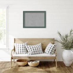 31"x23" Upcycled Framed Magnetic Board Teal/Gray - Amanti Art: Wall Mount, Metal, Office/Home Use -Home Furniture GUEST 80667294 a74d 407a 9f9c 0d6d94203f02