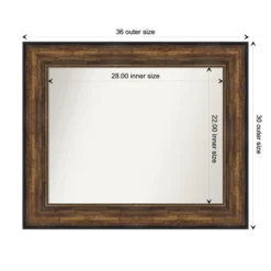 Amanti Art Ballroom Bronze Non-Beveled Bathroom Wall Mirror -Home Furniture GUEST 825c8e39 3876 4321 8e3c e03b1dfe792e