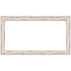 Amanti Art Alexandria White Wash Narrow Framed Dry Erase Magnetic Board -Home Furniture GUEST 82908ab3 5964 4655 939f 2aa5a6afa799