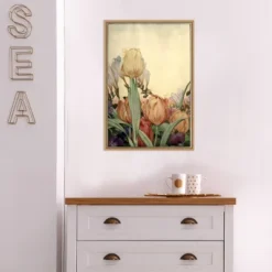 16" X 23" Garden Fantasy I Tulip Framed Canvas Wall Art - Amanti Art -Home Furniture GUEST 83a535cd 5802 40d3 adb4 6f9e3d28e35c