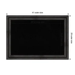 Amanti Art Black Cork Board Wood Framed Rustic Pine Black Bulletin Board 41 In. X 29 In. -Home Furniture GUEST 8400574a 5415 4249 904b 3a0bb0aa1a01