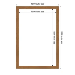 Amanti Art Carlisle Blonde Narrow Framed Dry Erase Magnetic Board -Home Furniture GUEST 849eee33 b905 4fe4 ae4a 84a4f4ecbc34