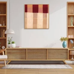 30" X 30" Broken Stripes I By Laura Nugent Framed Canvas Wall Art Print - Amanti Art -Home Furniture GUEST 85b55a83 c95b 47d6 9bdb 4046017acb6a