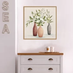 22" X 22" Natural Bouquet I Gray By Julia Purinton Framed Canvas Wall Art Light Brown - Amanti Art 17 22" X 22" Natural Bouquet I Gray By Julia Purinton Framed Canvas Wall Art Light Brown - Amanti Art -Home Furniture GUEST 870106fc 7289 4c1f 91d3 83d4bd6bb201