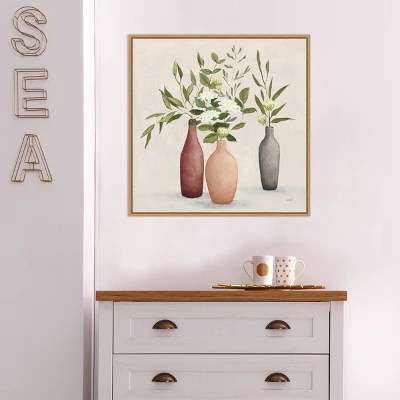 22" X 22" Natural Bouquet I Gray By Julia Purinton Framed Canvas Wall Art Light Brown - Amanti Art 10 22" X 22" Natural Bouquet I Gray By Julia Purinton Framed Canvas Wall Art Light Brown - Amanti Art - Image 8