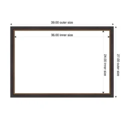 Amanti Art 27"x39" Ashton Black Framed Magnetic Dry Erase Board 12 Amanti Art 27"x39" Ashton Black Framed Magnetic Dry Erase Board -Home Furniture GUEST 87b7e49f 016f 4a7e a1d0 c75e31c6bac8