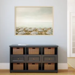 42" X 31" Seaside 4 (Beach) By Carina Okula Framed Wall Art Print Light Brown - Amanti Art -Home Furniture GUEST 89030453 1eef 4ebc ac52 c827f8756f6b