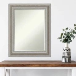 24" X 30" Parlor Framed Wall Mirror Silver - Amanti Art -Home Furniture GUEST 89e708cc 909b 4ad3 b21d 59b9cff278ac
