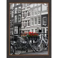 Amanti Art Ashton Black Wood Picture Frame -Home Furniture GUEST 8bdd5fa8 8ea8 4e88 9643 55e634c6869e