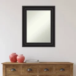 24" X 30" Non-Beveled Colonial Bathroom Wall Mirror Black - Amanti Art 15 24" X 30" Non-Beveled Colonial Bathroom Wall Mirror Black - Amanti Art -Home Furniture GUEST 8c3bc3d2 848b 4703 b4e6 584a6c1dbcb0
