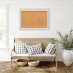 42"x30" Opera Wood Frame Natural Cork Board Off-White - Amanti Art: Wall Mount, Bulletin Board, Custom Framed -Home Furniture GUEST 8cbdbae5 9ec0 4a84 9d59 0fe02c84e00e
