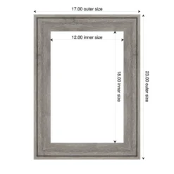 Amanti Art Regis Barnwood Grey Framed Dry Erase Magnetic Board -Home Furniture GUEST 8d4985a8 f28f 4975 9262 cebad4dd906d