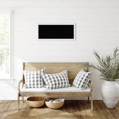 32"x14" Morgan Wood Frame Black Cork Board White/Blue - Amanti Art: Wall Mounted, Bulletin Board For Office Spaces 6 32"x14" Morgan Wood Frame Black Cork Board White/Blue - Amanti Art: Wall Mounted, Bulletin Board For Office Spaces - Image 4