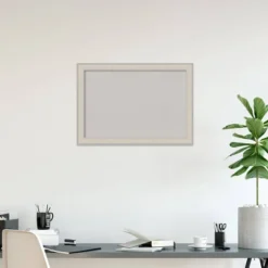 40"x28" Cottage Wood Frame Gray Cork Board White/Silver - Amanti Art: Wall Mount, Custom Framed -Home Furniture GUEST 8decb968 ea49 4ebc ab09 5fb136bd09e5