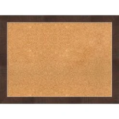 Amanti Art Wildwood Brown Narrow Framed Corkboard, Natural Cork -Home Furniture GUEST 8eb2a5ac 8001 40c3 9550 e749121bda19