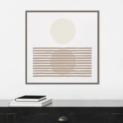 22" X 22" Reflection I Neutral By Moira Hershey Framed Canvas Wall Art Gray Wash - Amanti Art -Home Furniture GUEST 8f4f7849 1753 45dd abf9 2cb7023f37b9