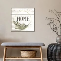 22" X 22" Family Farmhouse I By Grace Popp Framed Canvas Wall Art Gray Wash - Amanti Art -Home Furniture GUEST 8f9308d4 b0bf 4250 b802 0eecc01b2489