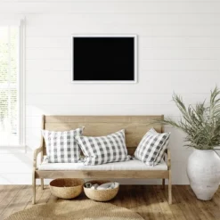 30"x22" Morgan Wood Frame Cork Board White/Blue - Amanti Art -Home Furniture GUEST 8fb982fc 26af 457e 8eb6 23085e3ebe31