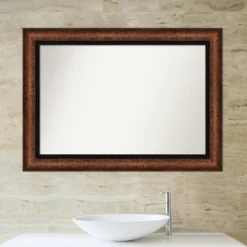 43" X 31" Non-Beveled Vogue Bronze Bathroom Wall Mirror - Amanti Art -Home Furniture GUEST 8fce6529 e96b 4fc7 96eb ee64a78b90de