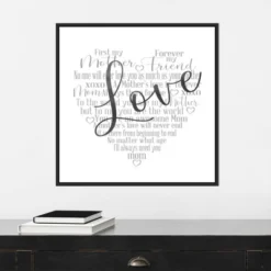 22" X 22" Mother's Day Heart Love By Cynthia Coulter Framed Canvas Wall Art Black - Amanti Art 14 22" X 22" Mother's Day Heart Love By Cynthia Coulter Framed Canvas Wall Art Black - Amanti Art -Home Furniture GUEST 90035a32 6122 4eff 9618 003073210a96