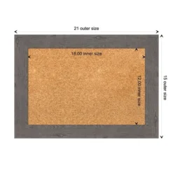 Amanti Art Rustic Plank Narrow Framed Corkboard, Natural Cork -Home Furniture GUEST 90252008 6d35 4d56 b36f 733303232cb9