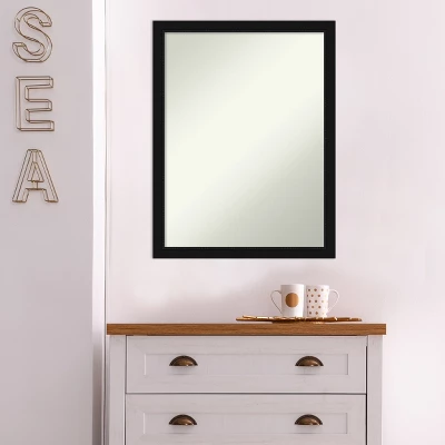 Amanti Art Avon Black Narrow Non-Beveled Bathroom Wall Mirror 9 Amanti Art Avon Black Narrow Non-Beveled Bathroom Wall Mirror - Image 7