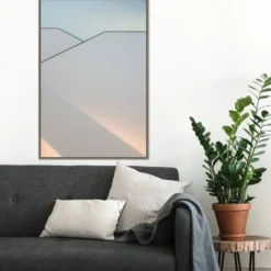 22" X 33" Play Of Light On Buildings By Greetje Van Son Framed Canvas Wall Art Gray Wash - Amanti Art -Home Furniture GUEST 90e801fd cb43 4e6f 9122 126336fb20fc