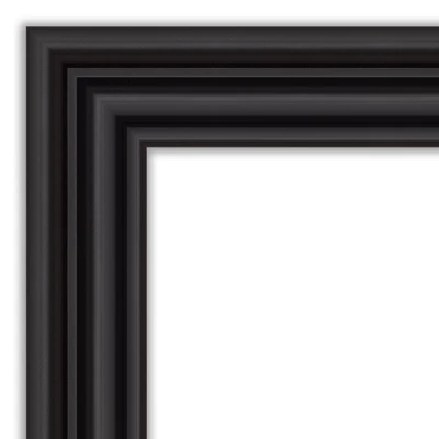 24" X 30" Non-Beveled Colonial Bathroom Wall Mirror Black - Amanti Art 4 24" X 30" Non-Beveled Colonial Bathroom Wall Mirror Black - Amanti Art - Image 2