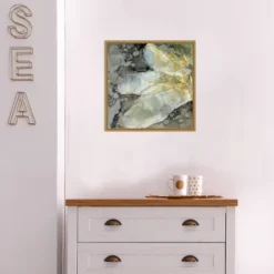 16" X 16" Abstracted Lily I By Jennifer Goldberger Framed Canvas Wall Art - Amanti Art -Home Furniture GUEST 911ceff2 1fe4 4584 b69f 9d7a3091ba52