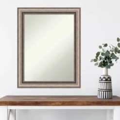 22" X 28" Non-Beveled Lyla Ornate Silver Wall Mirror - Amanti Art -Home Furniture GUEST 9176eedb d3fc 463a a96b 68ac0aaa2d44