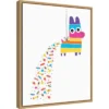 16" X 20" Pinata Poop By Michael Buxton Framed Canvas Wall Art - Amanti Art -Home Furniture GUEST 91aeffd4 ddc3 46e7 be6b f36c4a9a882b