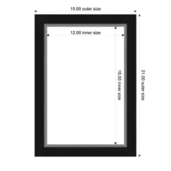 Amanti Art Eva Black Silver Narrow Framed Dry Erase Magnetic Board -Home Furniture GUEST 91b83d87 370d 4a14 ac70 a097c4831e9c