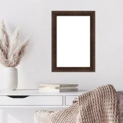 Amanti Art Warm Walnut Narrow Framed Dry Erase Magnetic Board -Home Furniture GUEST 91be58d9 bd0f 4aa1 9be1 4843b982625d