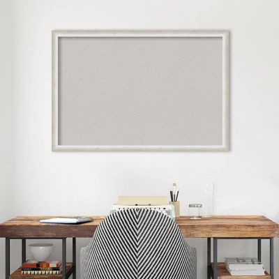 38"x26" Two Tone Wood Frame Gray Cork Board Silver - Amanti Art 10 38"x26" Two Tone Wood Frame Gray Cork Board Silver - Amanti Art - Image 8