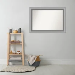 42" X 30" Non-Beveled Peak Polished Nickel Bathroom Wall Mirror - Amanti Art 16 42" X 30" Non-Beveled Peak Polished Nickel Bathroom Wall Mirror - Amanti Art -Home Furniture GUEST 93565e85 1a09 4909 937f f786d55dec56