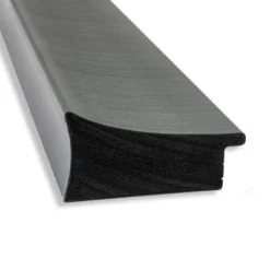 43" X 32" Non-Beveled Elegant Brushed Pewter Wall Mirror - Amanti Art: Modern Polystyrene Frame, Includes Mounting Hardware