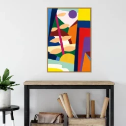 22" X 33" Wake Up And Be Bold By Megan Gallagher Framed Canvas Wall Art Light Brown - Amanti Art -Home Furniture GUEST 952b20e8 9ec7 4c3e b88e a0b18c519498