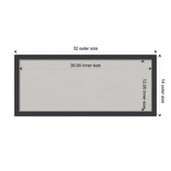 Amanti Art 32"x14" Stylish Wood Frame Gray Cork Board Black - : Wall Mounted Bulletin Board, Custom Framed, Home Organization 20 Amanti Art 32"x14" Stylish Wood Frame Gray Cork Board Black - : Wall Mounted Bulletin Board, Custom Framed, Home Organization -Home Furniture GUEST 9747400a 4aa5 4f91 87a7 f310af1aa100