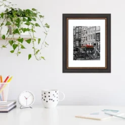 Amanti Art Ashton Black Wood Picture Frame -Home Furniture GUEST 974afd25 29e3 4e0f be5e 3d0063b283ff