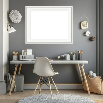 Amanti Art Craftsman White Framed Dry Erase Magnetic Board 10 Amanti Art Craftsman White Framed Dry Erase Magnetic Board - Image 8