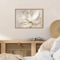 23" X 16" Transparent Beauty III By Eva Watts Framed Canvas Wall Art - Amanti Art -Home Furniture GUEST 97b36a37 f886 4a1f 93f8 581e253e925e