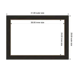 Amanti Art Accent Bronze Framed Dry Erase Magnetic Board 41 X 29 In. -Home Furniture GUEST 98d87188 7525 4f14 8adc ae5dcf3ca65a